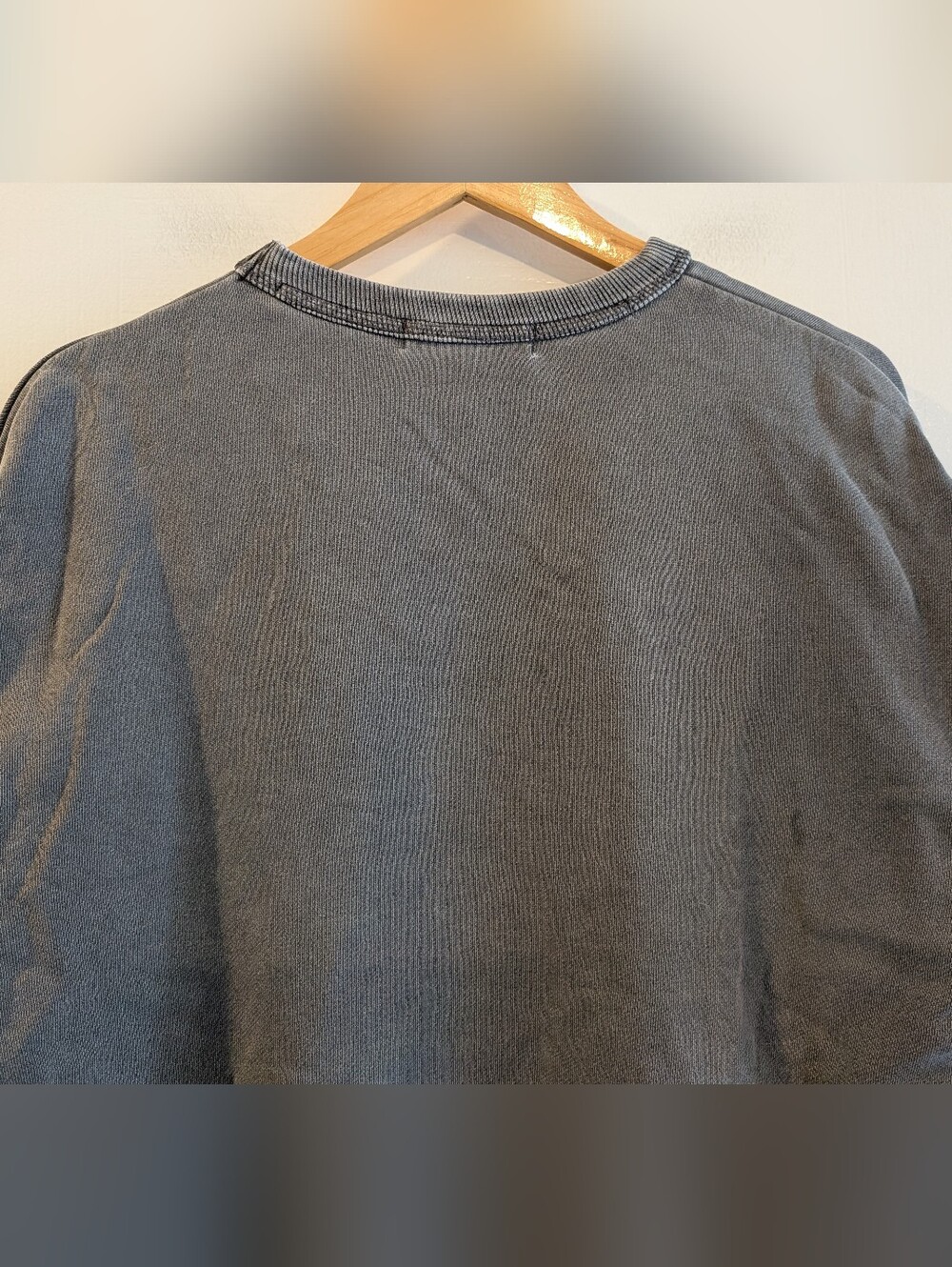 Fallet Cat Deuce Nero Sweatshirt Pigment Charcoal Gray Oversized Korean Size S - Picture 10 of 16